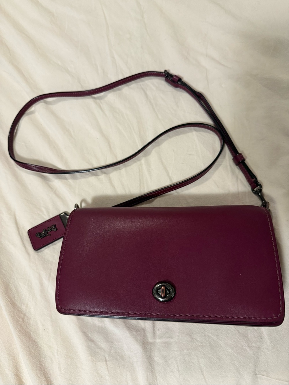 Coach 1941 Dinky purple Leather Crossbody